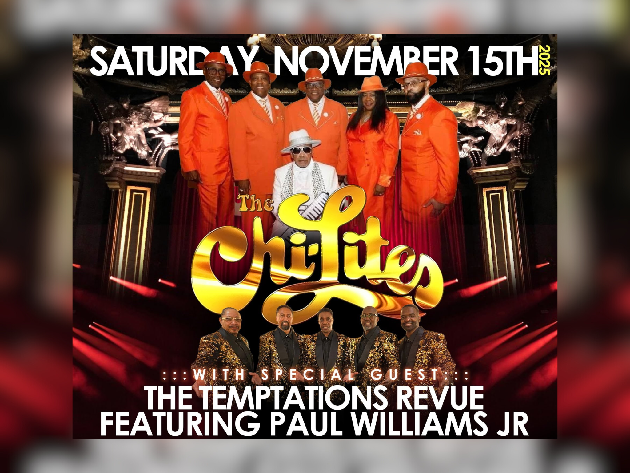 presale code for The Chi-Lites and Friends tickets in Jacksonville - FL (Jacksonville Center for the Performing Arts - Moran Theater)