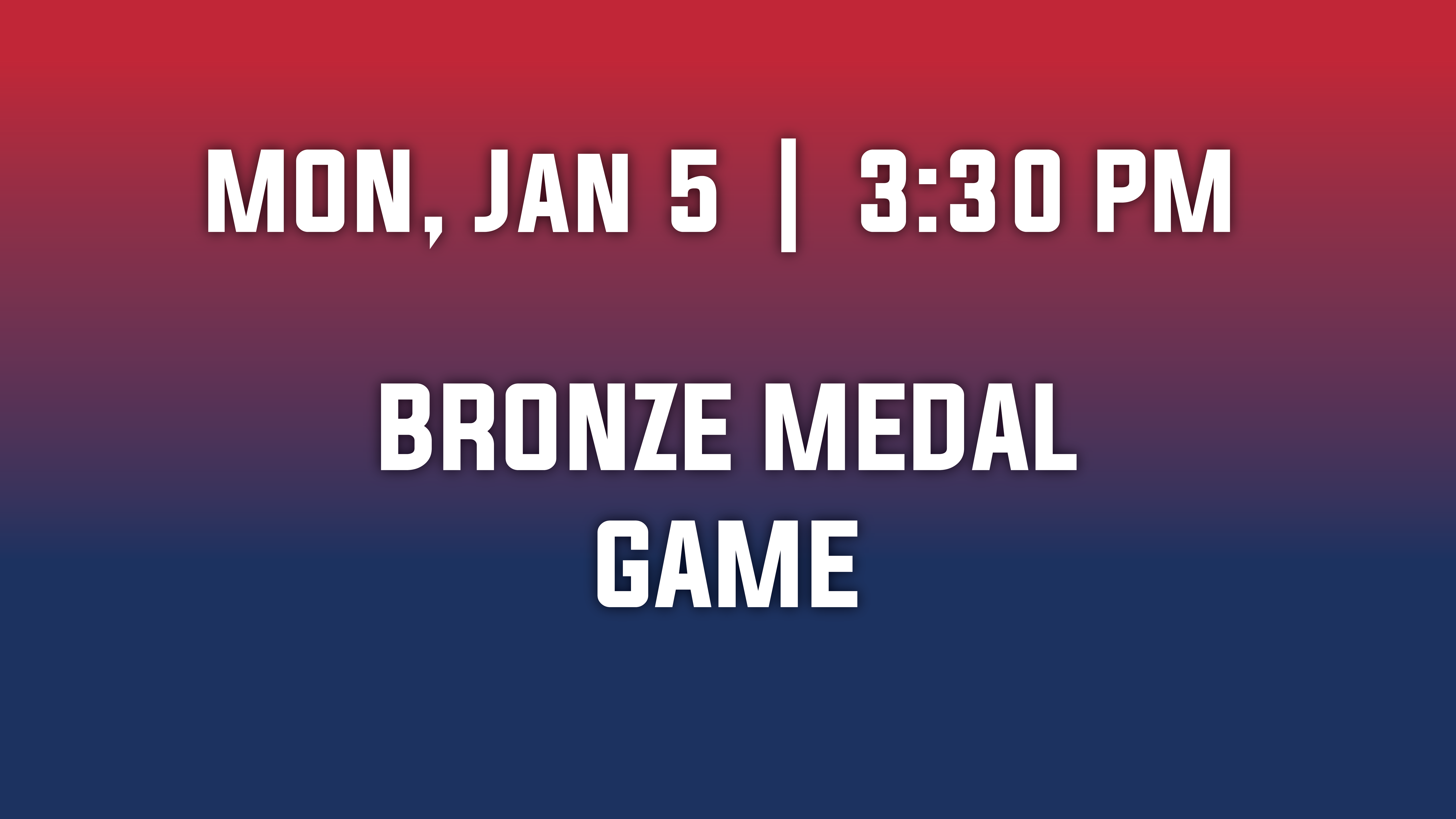 2026 IIHF World Junior Championship Bronze Medal Game at Grand Casino Arena – Saint Paul, MN