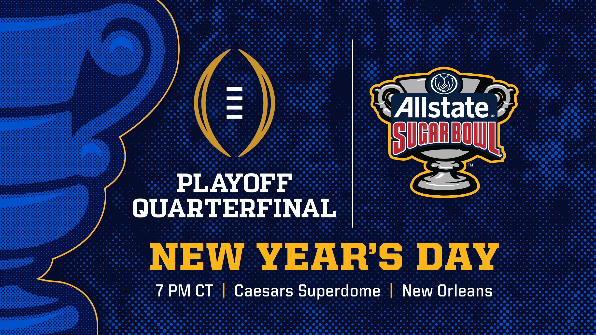 2026 College Football Playoff Quarterfinal at the Allstate Sugar Bowl