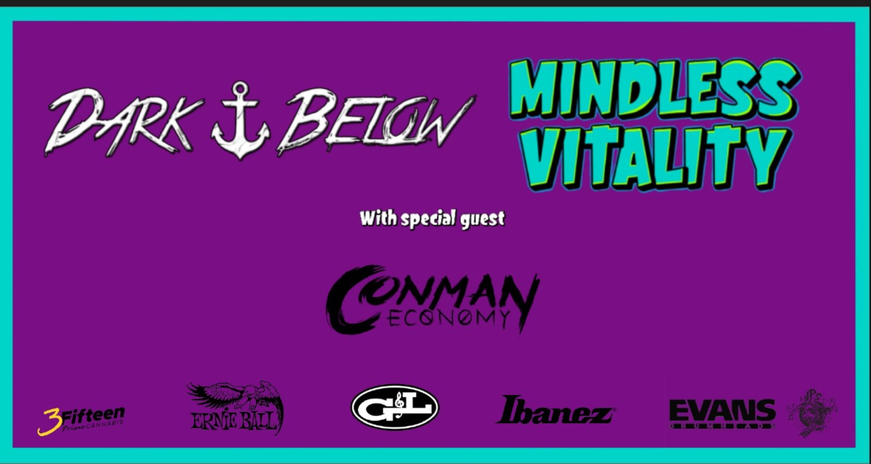 JPS Prod. & 3Fifteen Primo Presents Dark Below + Mindless Vitality at Rose Music Hall – Columbia, MO