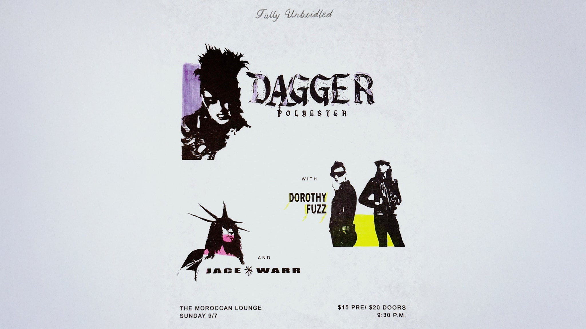 Dagger Polyester w/ Dorothy Fuzz & Jace Warr at The Moroccan Lounge – Los Angeles, CA