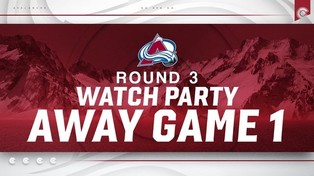 Third Round - Watch Party: Avalanche v Knights Rd 3 Away Game 1