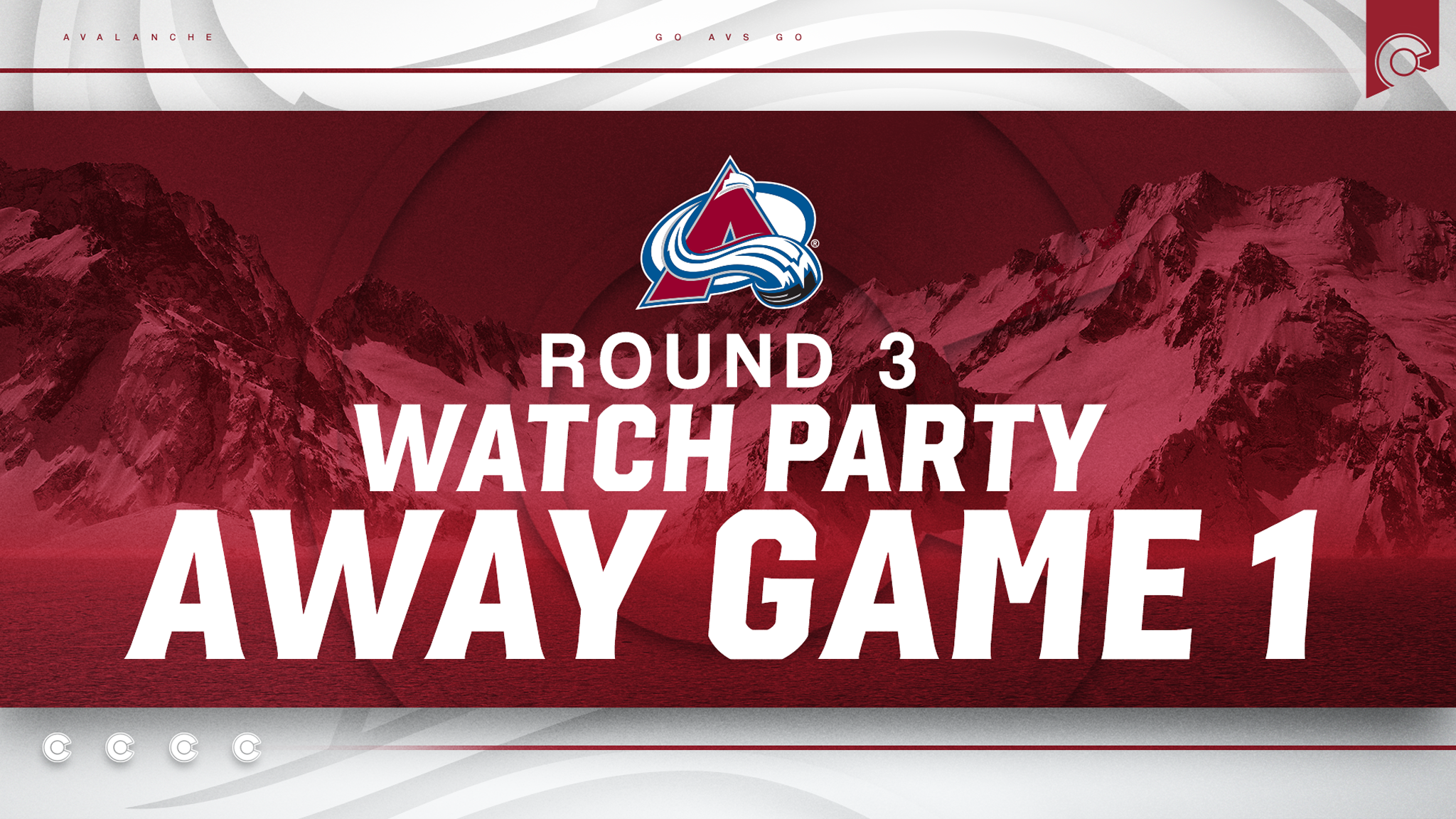 Third Round - Watch Party: Avalanche v Knights Rd 3 Away Game 1
