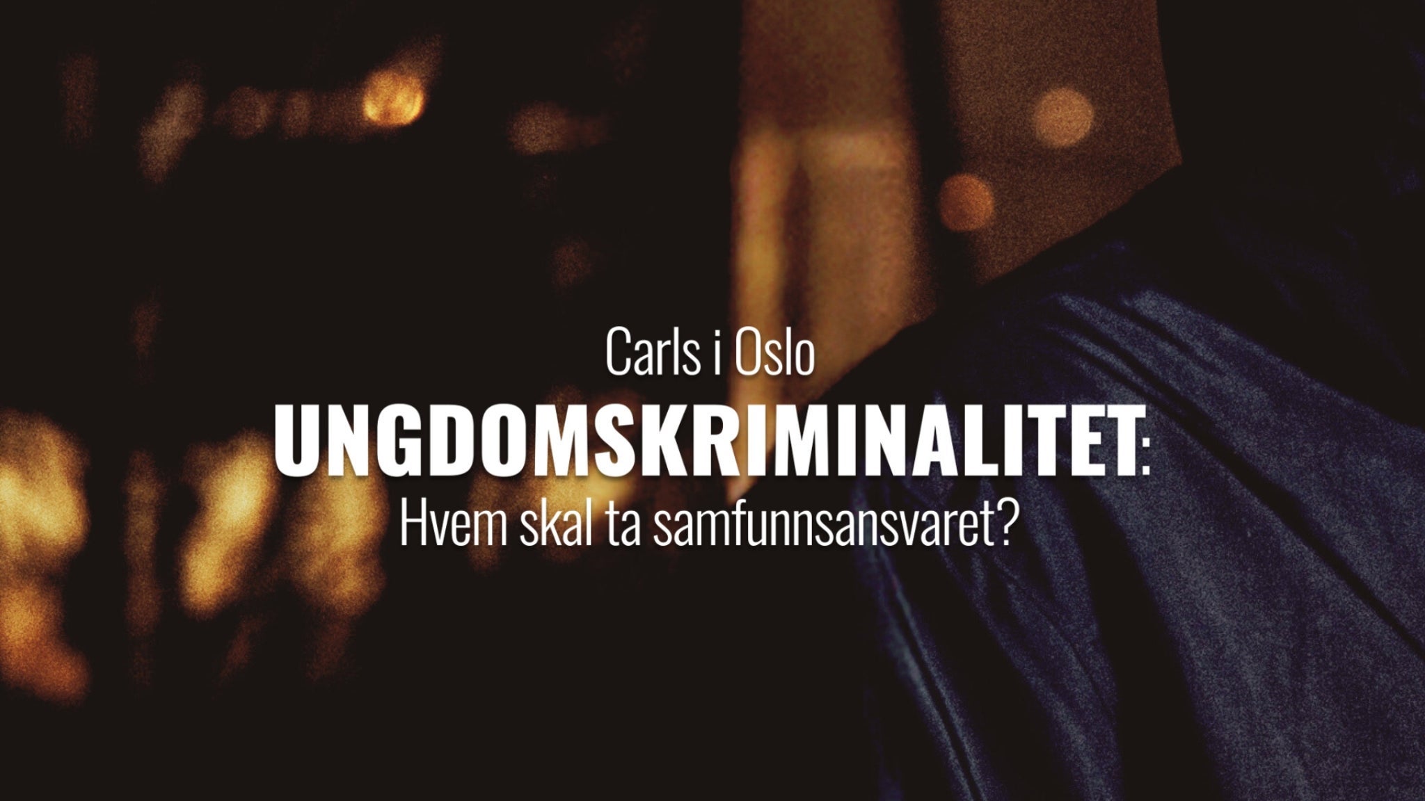 Ungdomskriminalitet: Hvem skal ta samfunnsansvaret?