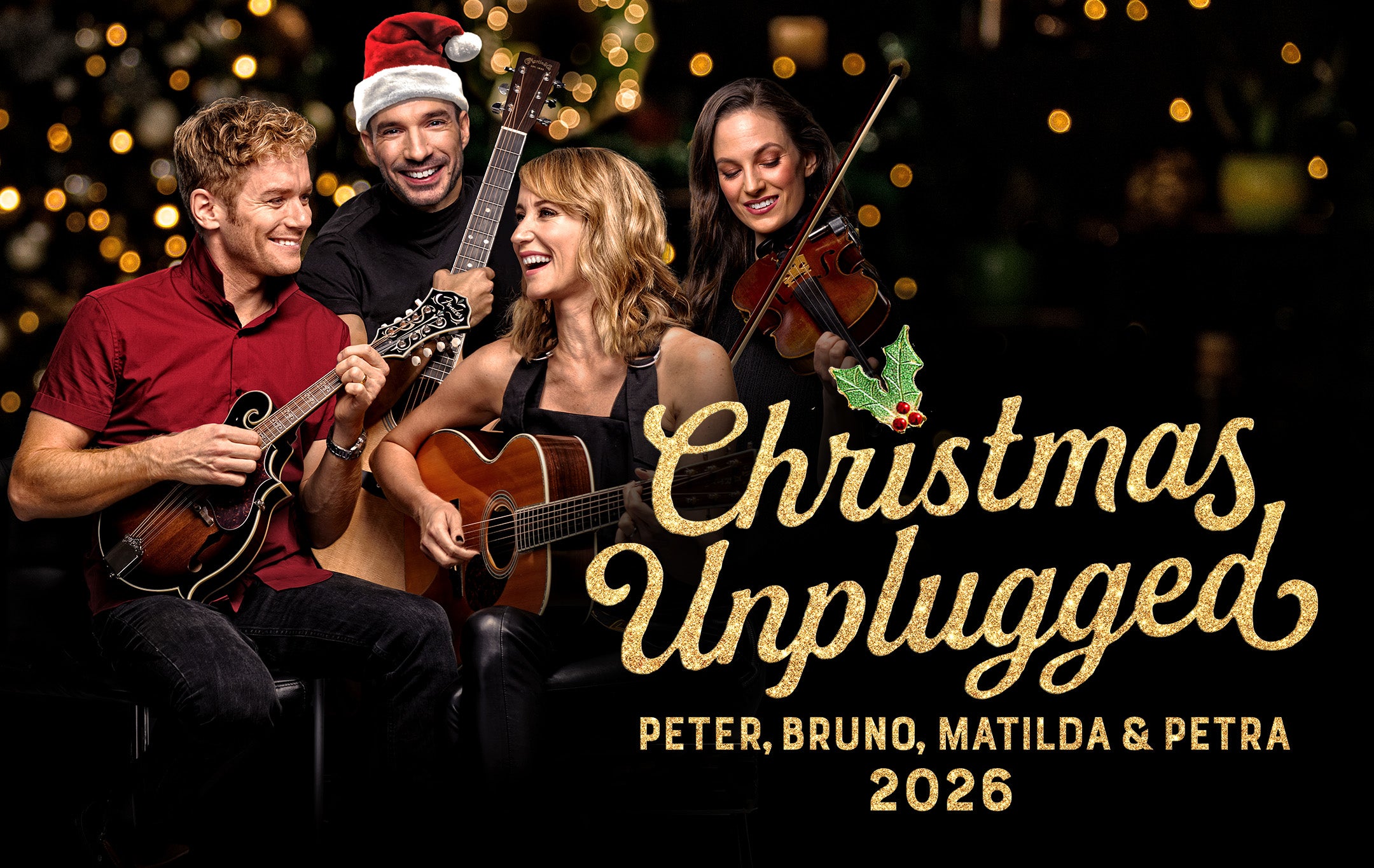 Christmas Unplugged 2026 med Peter, Bruno, Matilda och Petra Wahlgren