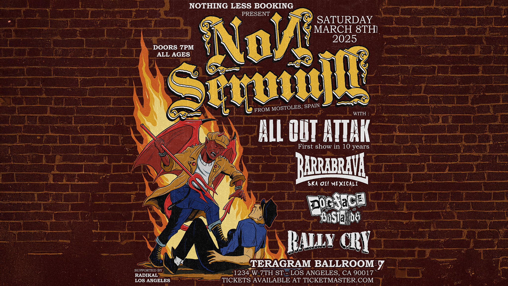 Non Servium at Teragram Ballroom – Los Angeles, CA