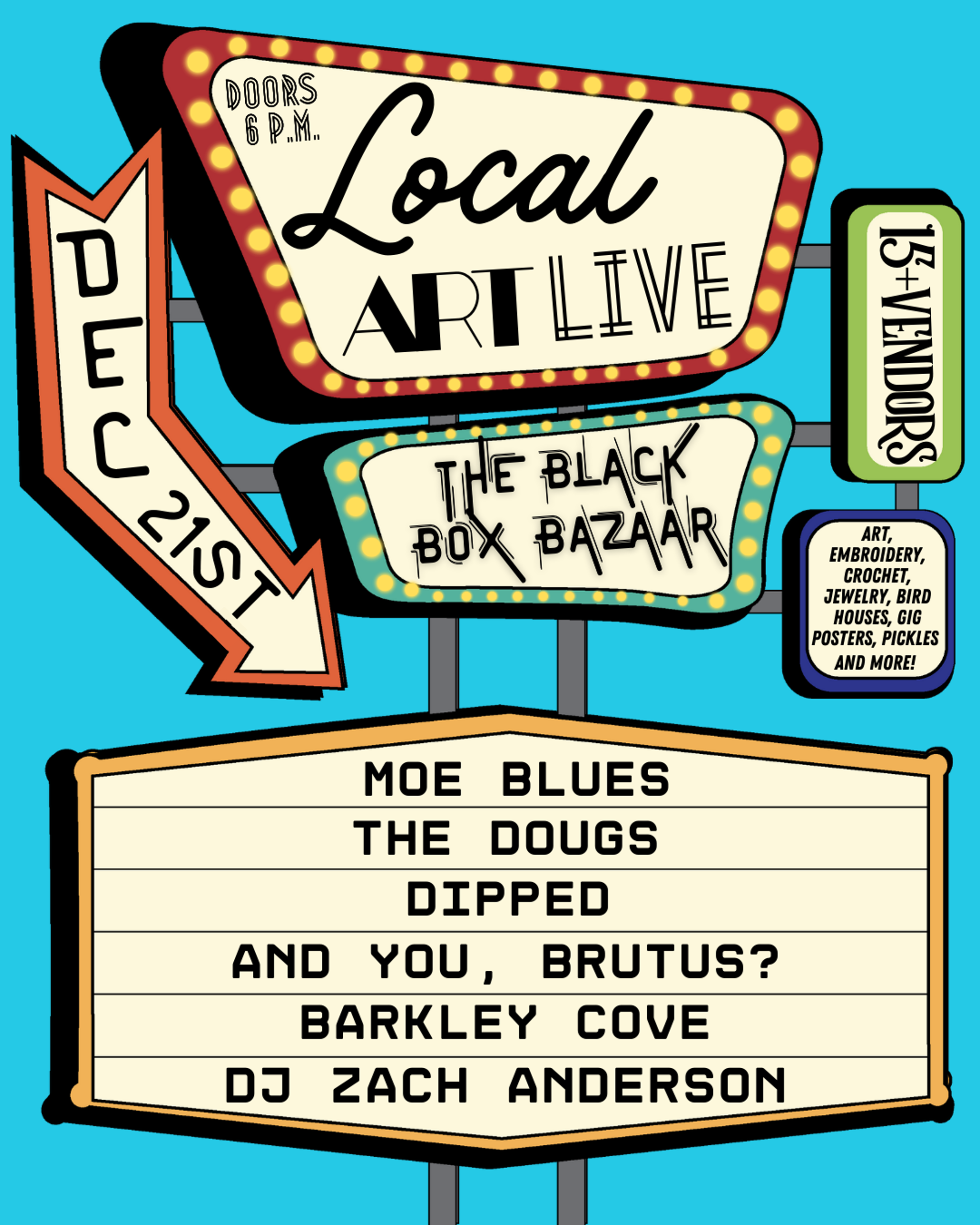 Local Art Live – The Black Box Bazaar at Mickey’s Black Box – Lititz, PA