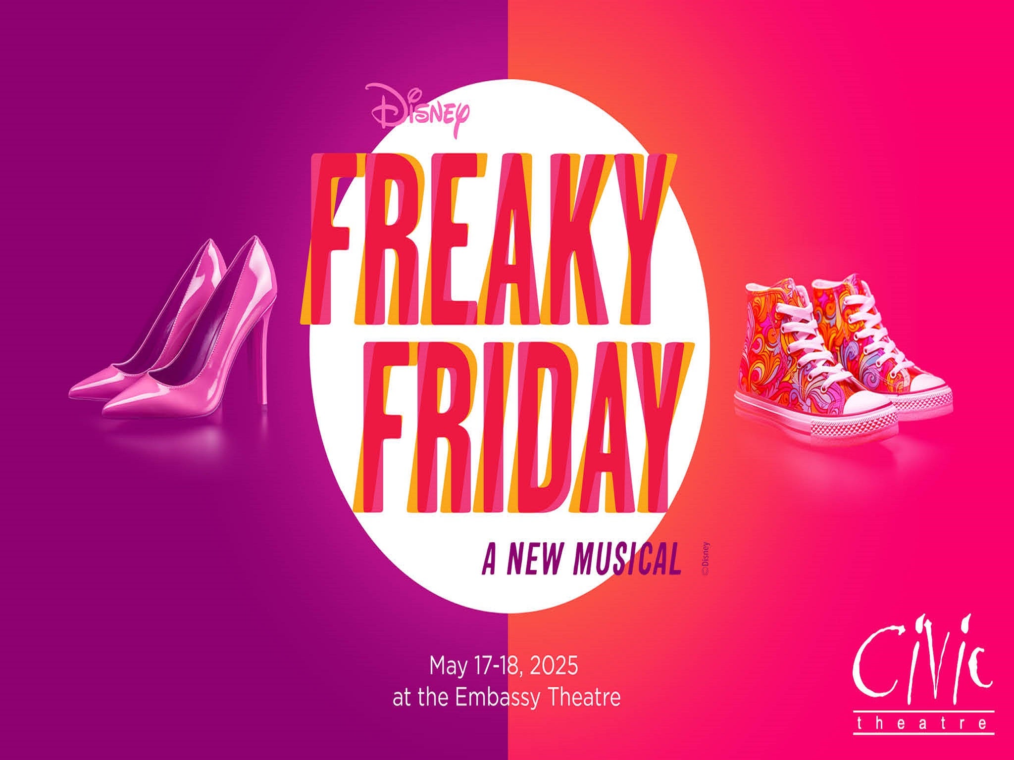 Civic Theatre Presents  – Freaky Friday at Embassy Theatre – Fort Wayne, IN