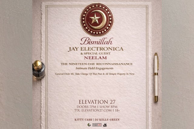 Jay Electronica in Virginia Beach promotional photo for Meet & Greet presale tickets offer