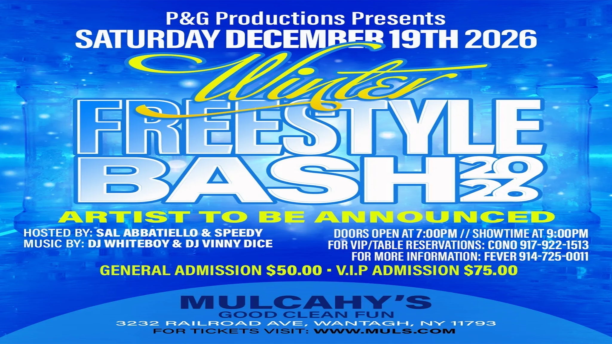 Winter Freestyle Bash 2026 — Mulcahy's