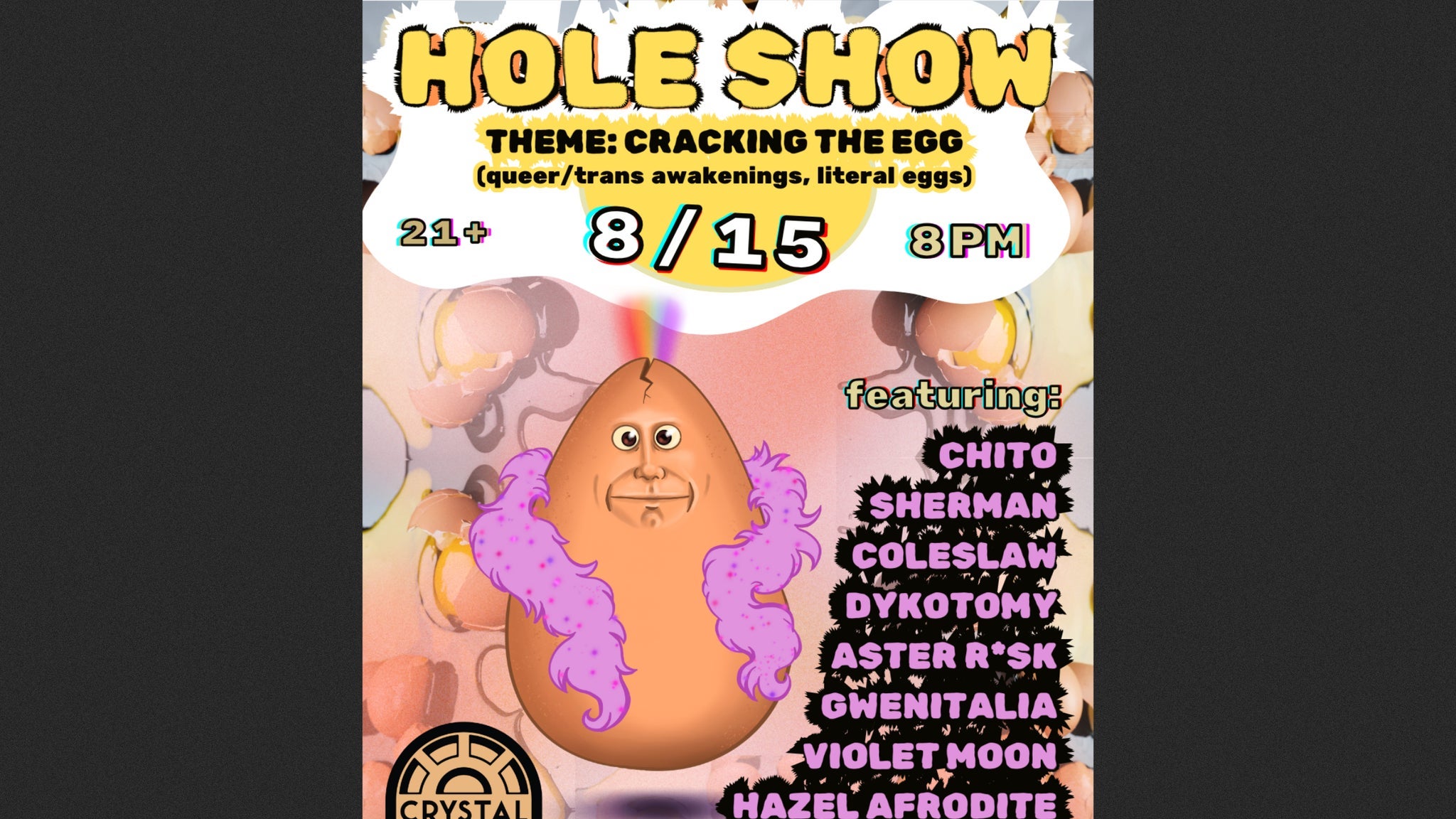 HOLE SHOW: Cracking the Egg