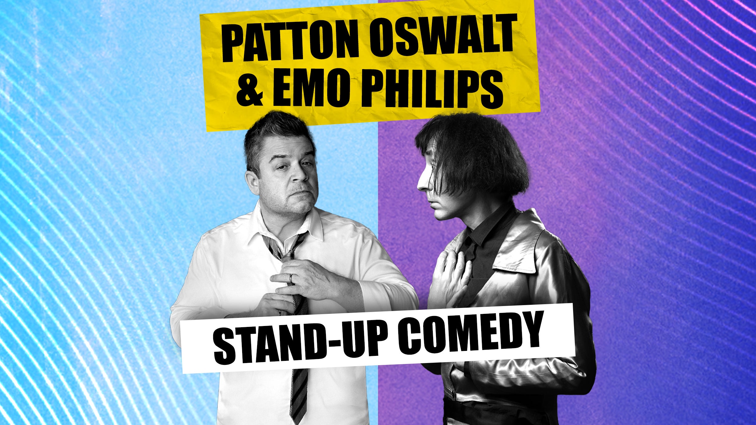 Patton Oswalt + Emo Philips at The ELM – Bozeman, MT