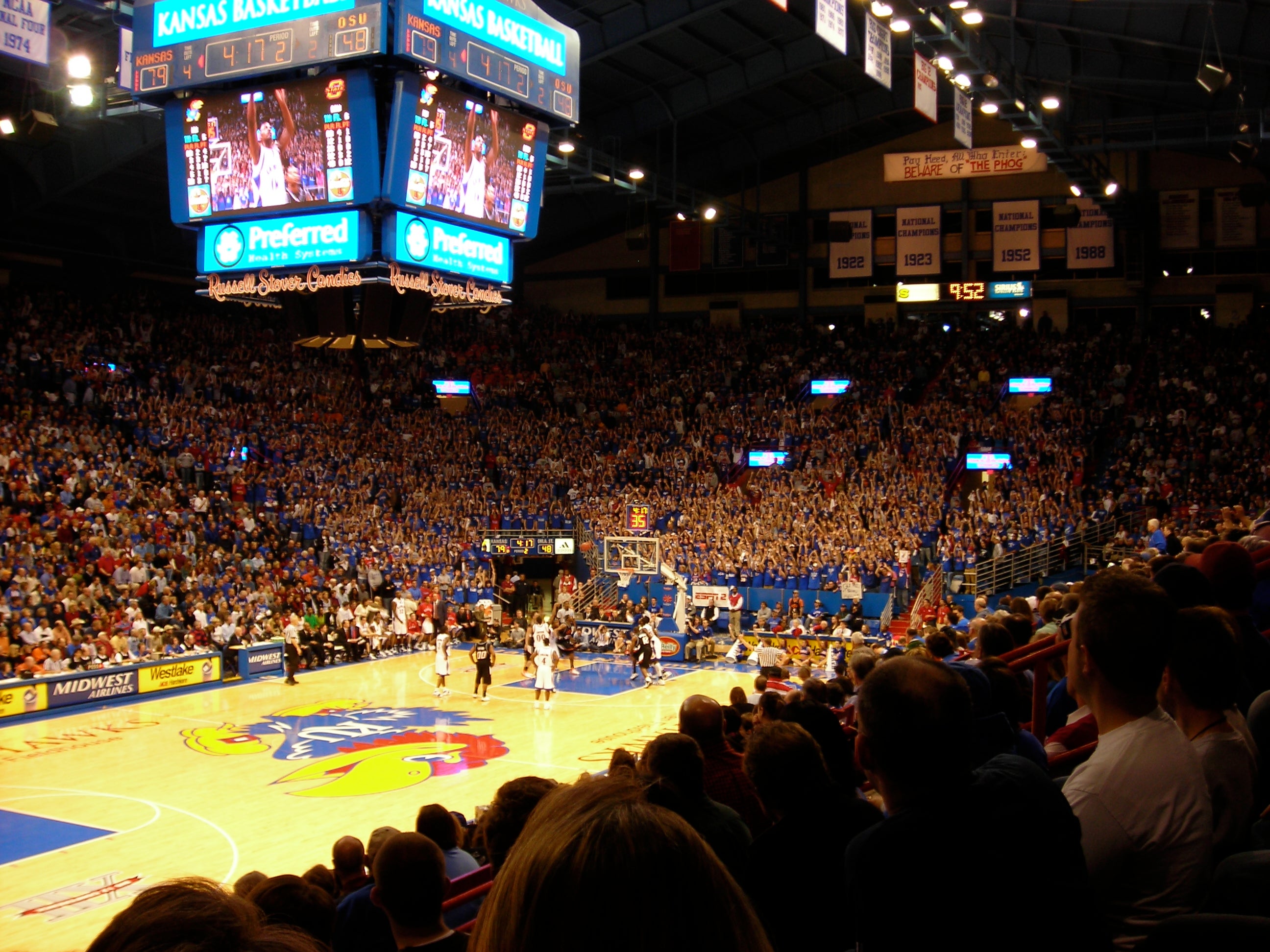 Allen Fieldhouse Seating Chart With Rows
