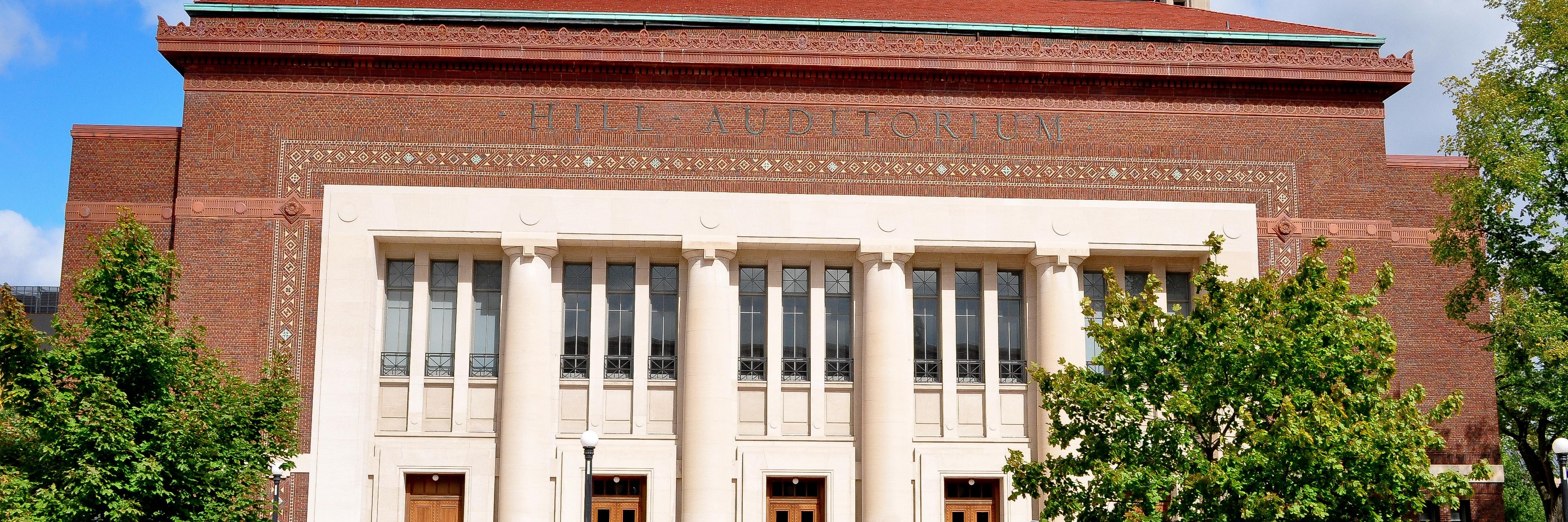 Hill Auditorium Seating Chart Hill Auditorium Ann Arbor Michigan