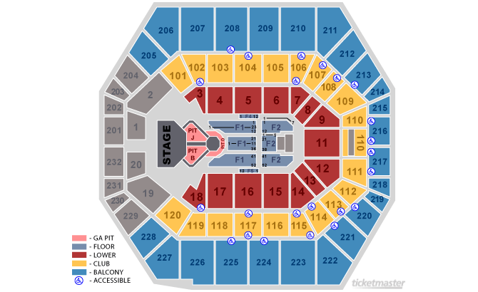 Conseco Fieldhouse Seating Chart View