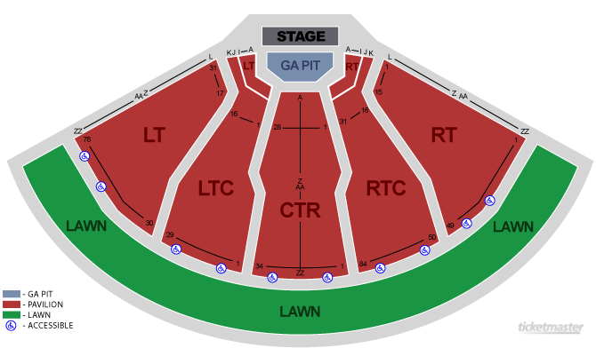 Dte Energy Music Center Seating Chart