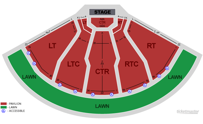 Dte Energy Amphitheater Seating Chart