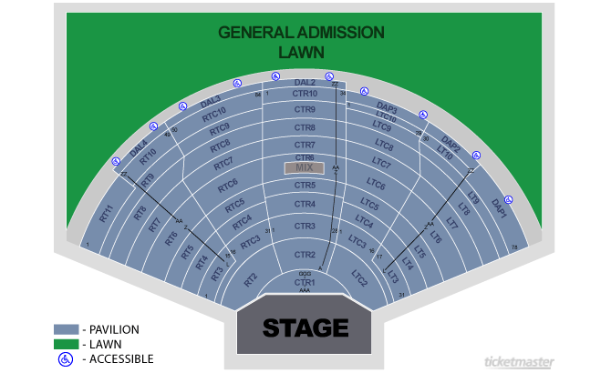 Dte Energy Amphitheater Seating Chart