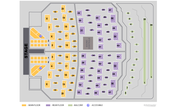 Donny And Showroom Seating Chart