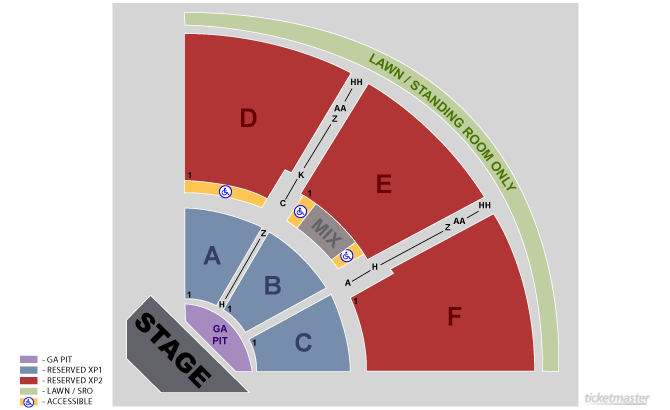 Rir Amphitheater Seating Chart