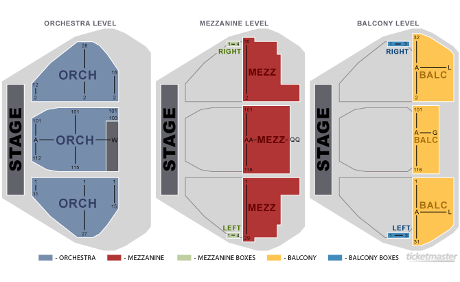 New Amsterdam Theatre Seating Chart