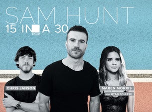 Sam Hunt 15 In A 30 Tour