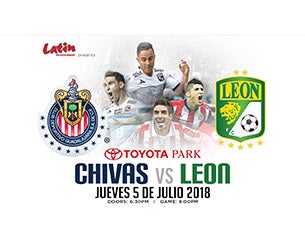 Latin Entertainment Inc. Presenta Chivas v Club Leon presale information on freepresalepasswords.com
