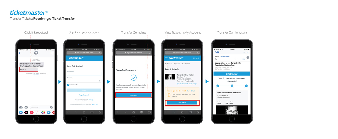 Ticketmaster Help Transferring Tickets