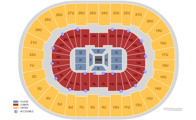 Seating Chart. Official Ticketmaster site