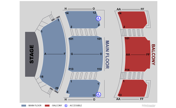 Grady Gammage Auditorium Seating Chart
