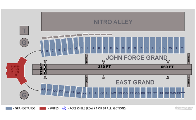 Charlotte Motor Speedway Seating Chart Rows