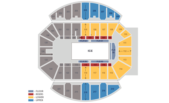 Crown Coliseum Fayetteville North Carolina Seating Chart