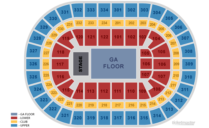 Seating Chart. Official Ticketmaster site