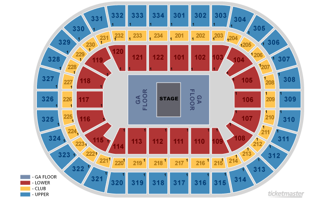 Seating Chart. Official Ticketmaster site