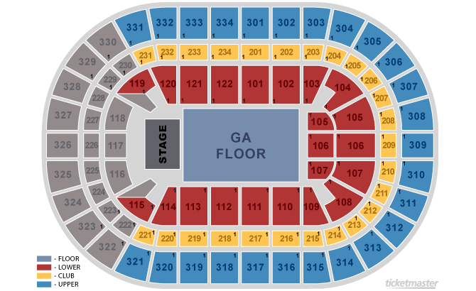 Seating Chart. Official Ticketmaster site