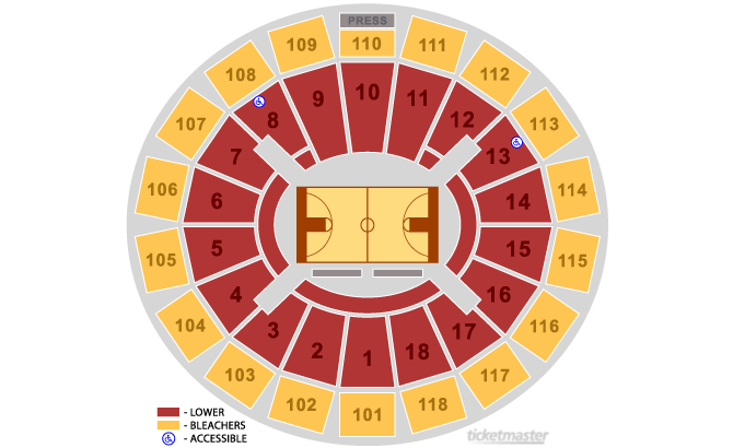 Seating Chart. Official Ticketmaster site