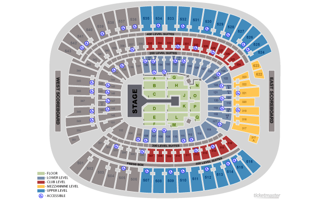 Seating Chart. Official Ticketmaster site