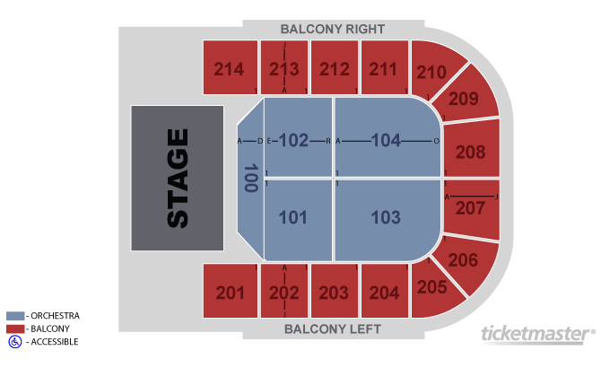 Packard Music Hall Seating Chart