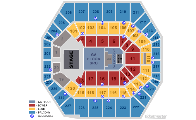 The seating chart for Emotional Roadshow has a B-Stage. What could this ...