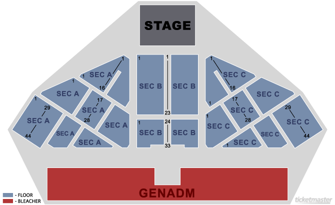 Seating Chart Official Ticketmaster Site