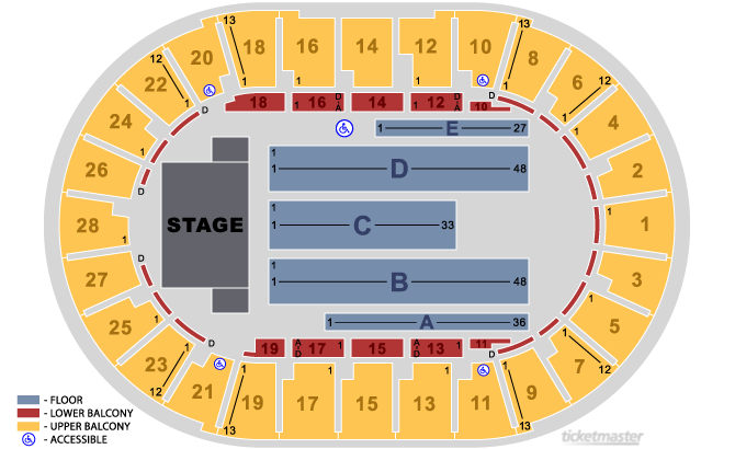 Seating Chart. Official Ticketmaster site