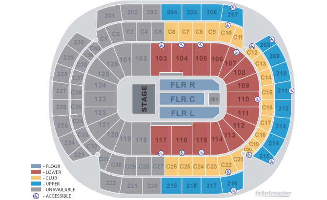 Seating Chart. Official Ticketmaster site