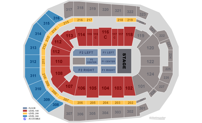 Seating Chart. Official Ticketmaster Site