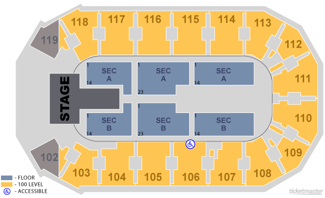 Silverstein Eye Centers Arena Seating Chart