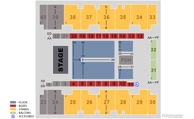 Ticketmaster Seating Chart