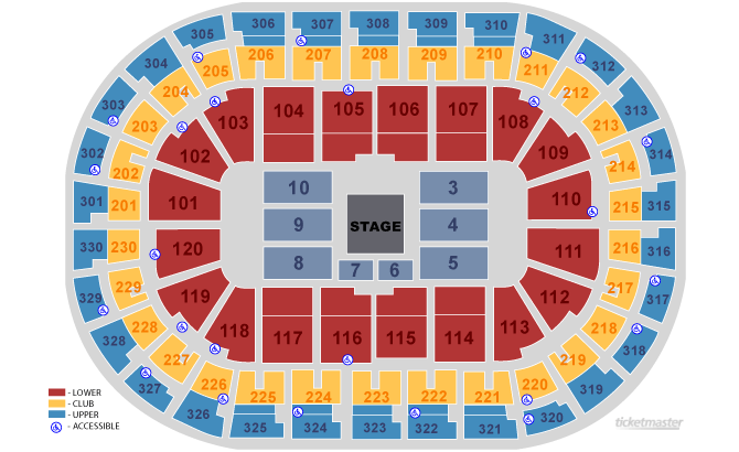 Chesapeake Arena Concert Seating Chart