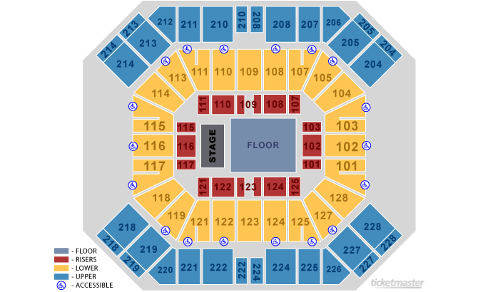 Seating Chart. Official Ticketmaster site