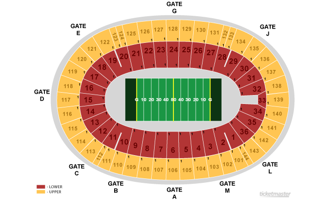 At T Cotton Bowl Seating Chart