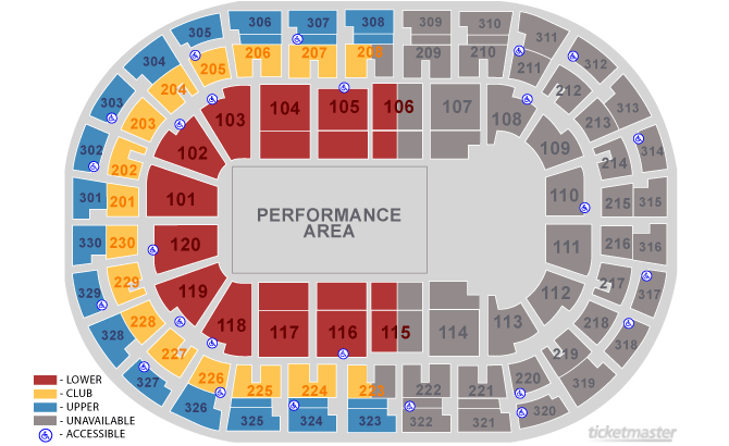 Seating Chart. Official Ticketmaster site