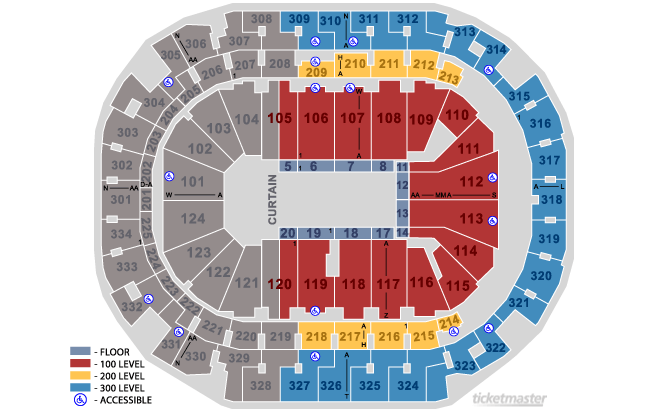 Seating Chart. Official Ticketmaster site